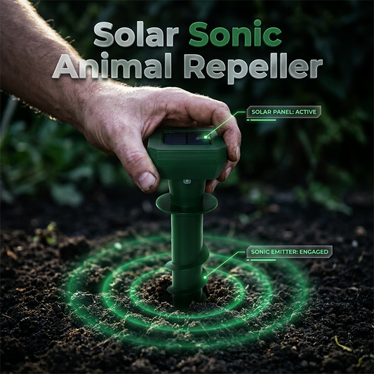 💺 50% OFF NOW! 🌴 Solar Powered Ultrasonic Mole Repeller Stake