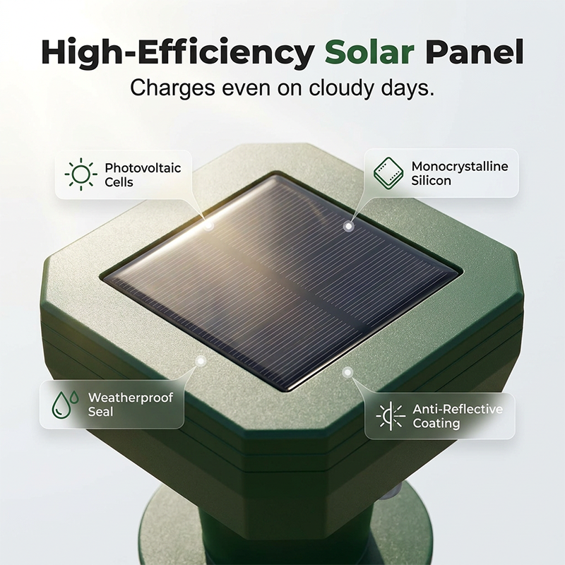 💺 50% OFF NOW! 🌴 Solar Powered Ultrasonic Mole Repeller Stake