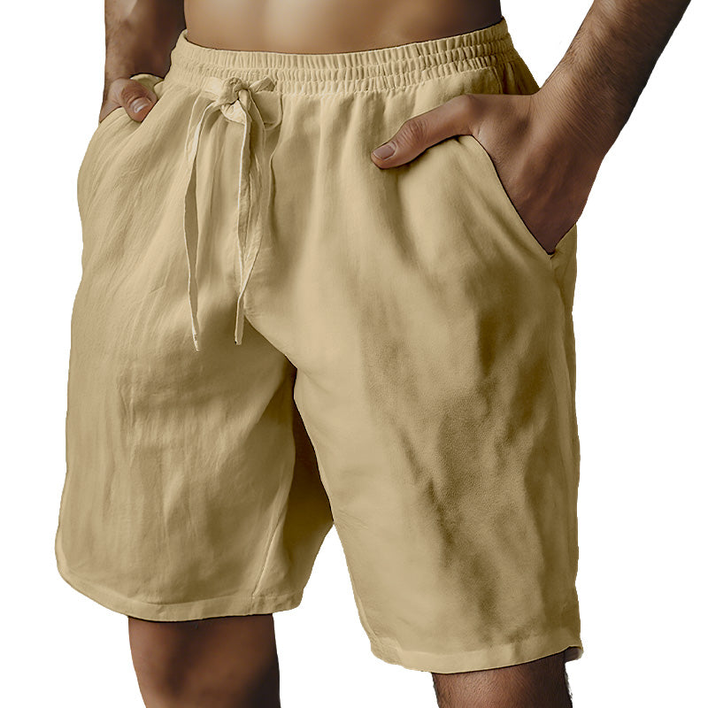 ⏰🔥LIMITED TIME 50% OFF! 🌿 Men’s Elastic Drawstring Cotton-Linen Shorts (S-3XL) – Lightweight, Breathable & Perfect for Summer Casual Wear ✨☀️
