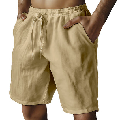 ⏰🔥LIMITED TIME 50% OFF! 🌿 Men’s Elastic Drawstring Cotton-Linen Shorts (S-3XL) – Lightweight, Breathable & Perfect for Summer Casual Wear ✨☀️