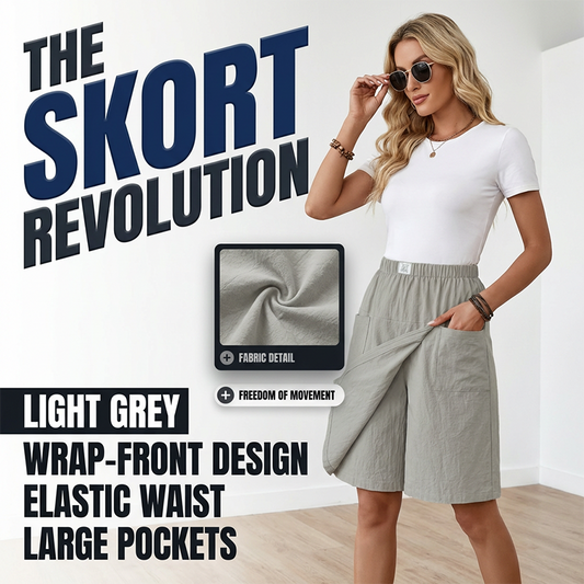 🎁2026 New Arrivals 50% OFF💥Women's Casual Elastic Waist Wrap Skort