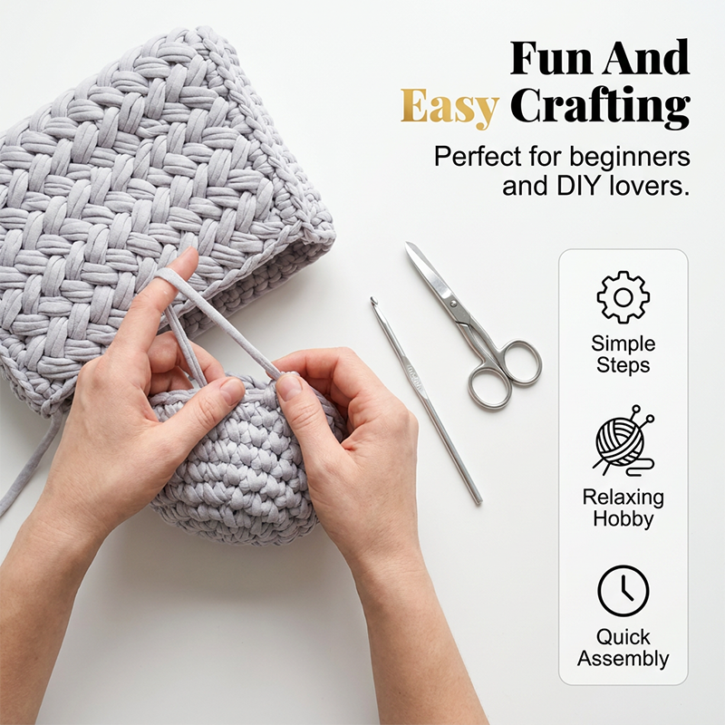 📢📢50% OFF !! ⏰Complete DIY Crochet Bag Kit