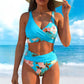 🏆LAST DAY SALE 50% OFF🔥Women's Floral Print High Waist Bikini Set