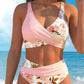 🏆LAST DAY SALE 50% OFF🔥Women's Floral Print High Waist Bikini Set