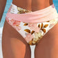🏆LAST DAY SALE 50% OFF🔥Women's Floral Print High Waist Bikini Set
