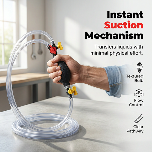 ⏰🔥LIMITED TIME 50% OFF! ⛽ Manual Siphon Pump with High-Flow Valve – Quick, Efficient & Easy to Use ✨