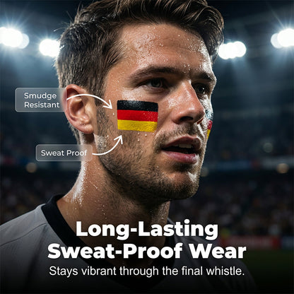 🏆 Last Day Special Price ! 🔥Buy 1 Get 1 Free🔥National Flag Face Paint Stick for Sports Fans