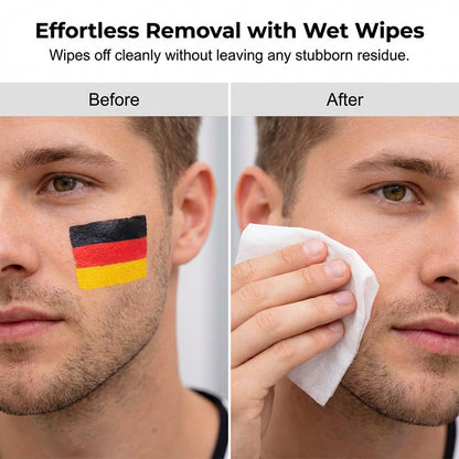 🏆 Last Day Special Price ! 🔥Buy 1 Get 1 Free🔥National Flag Face Paint Stick for Sports Fans
