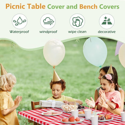 🔥Hot Deals-6FT Waterproof Picnic Table Cover - 3PCS/Set