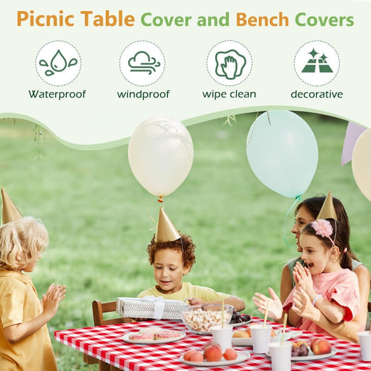 🔥Hot Deals-6FT Waterproof Picnic Table Cover - 3PCS/Set