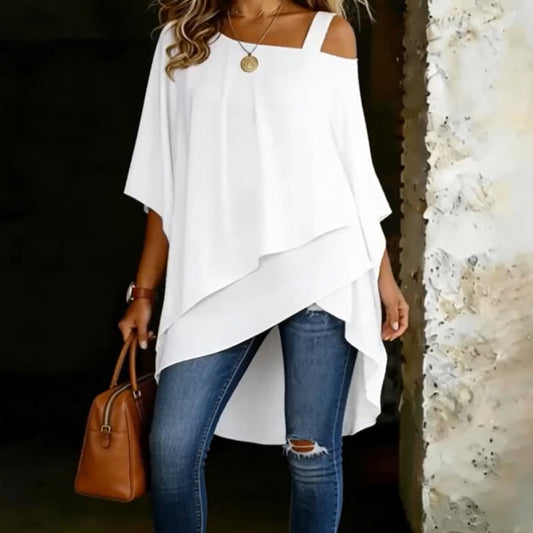 🔥Limited-time 50% off-Women's Asymmetrical Casual Loose Fit Blouse