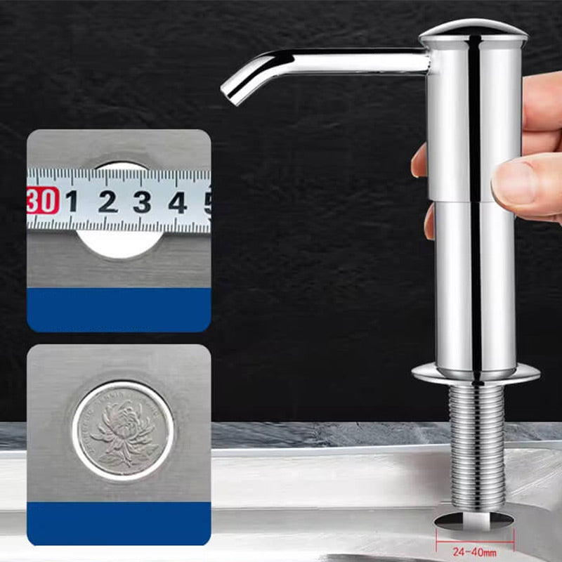 🎉 2026 Sale — Over 48,000 Sold! 🧼 Durable Built-in Kitchen Sink Soap Dispenser – Integrated Shelf & Easy Refill 🍽️