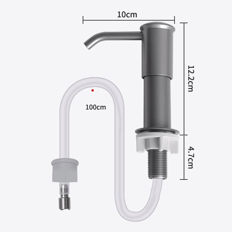 🎉 2026 Sale — Over 48,000 Sold! 🧼 Durable Built-in Kitchen Sink Soap Dispenser – Integrated Shelf & Easy Refill 🍽️