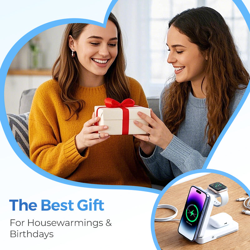 🔥LAST DAY SALE - 50% OFF🔥3-in-1 Foldable Magnetic Wireless Charging Stand