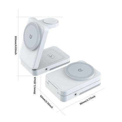 🔥LAST DAY SALE - 50% OFF🔥3-in-1 Foldable Magnetic Wireless Charging Stand