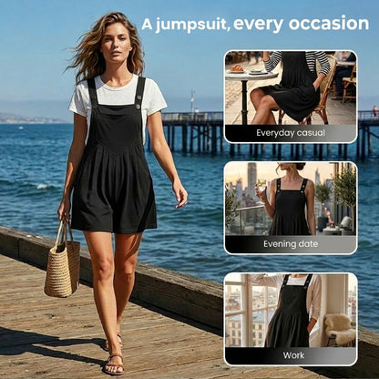 ⏳🔥LIMITED-TIME 50% OFF! 🌸 Sleeveless Wide-Leg Jumpsuit – Effortless Summer Style & Comfort ✨💃