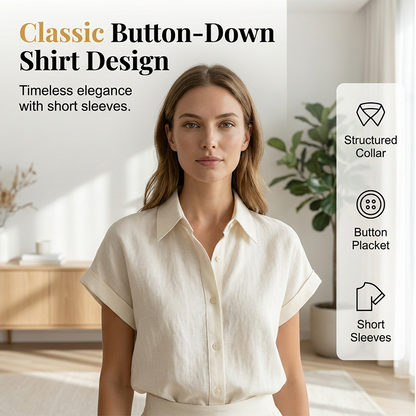 🔥LAST DAY SALE - 50% OFF🔥Elegant Two-Piece Shirt & Wide-Leg Pants Set