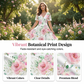 ⚡ 50% OFF NOW! ✨ Women's Floral Print Lace Sleeve Dress
