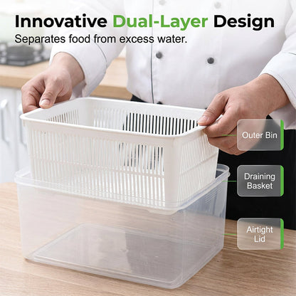 🔥LAST DAY SALE - 50% OFF🔥Layered Draining Food Storage Container