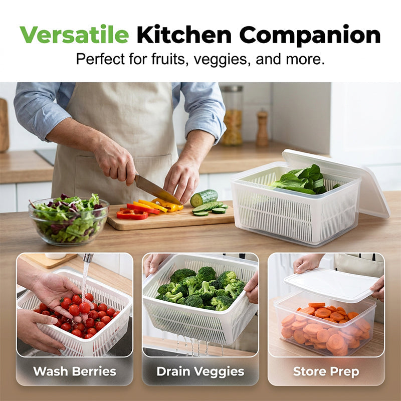 🔥LAST DAY SALE - 50% OFF🔥Layered Draining Food Storage Container