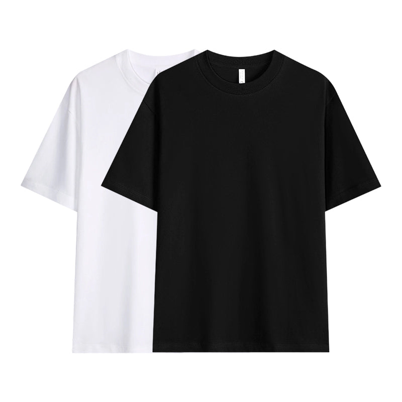 🔥LAST DAY 50% OFF ☀️Men's Solid Color Drop-Shoulder T-Shirt