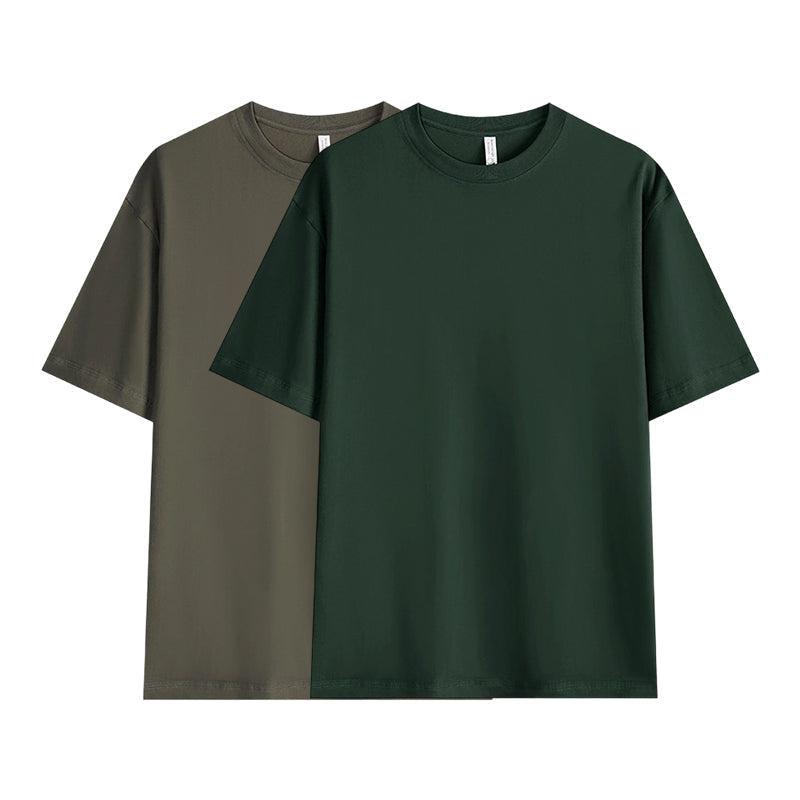 🔥LAST DAY 50% OFF ☀️Men's Solid Color Drop-Shoulder T-Shirt