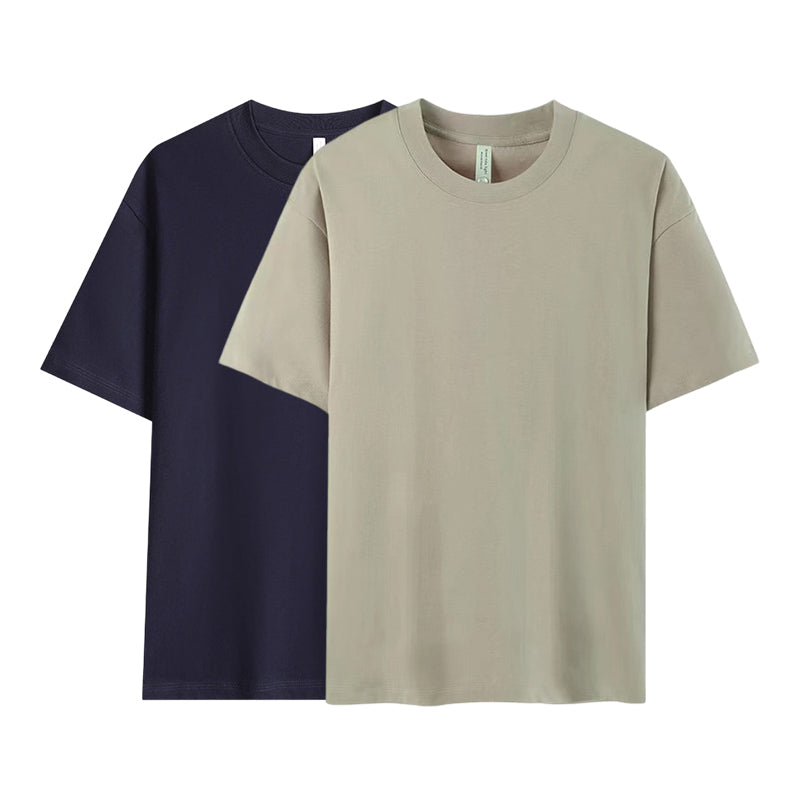 🔥LAST DAY 50% OFF ☀️Men's Solid Color Drop-Shoulder T-Shirt