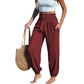 ⏳🔥LIMITED-TIME 50% OFF! 🌞 Women’s Smocked High Waist Harem Pants – Effortless Summer Comfort ✨