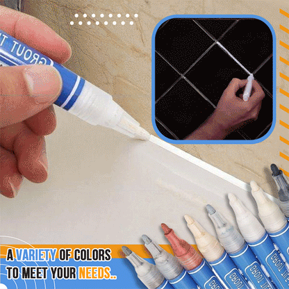 🥳2026 HOT SALE🥳💞50K+ SOLD!🛁✨ 50% OFF! Tile Grout Repair Coloured Pencil – Covers blackened, mouldy joints & restores like‑new colour. Water‑based, non‑toxic – a fresh look in minutes! 🖊️🧴