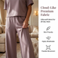 ✨ Effortless Comfort | Women's Relaxed Top & Wide-Leg Pants 2-Piece Set