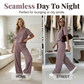 ✨ Effortless Comfort | Women's Relaxed Top & Wide-Leg Pants 2-Piece Set