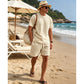 💖LAST DAY PROMOTION - 50%OFF💖Men's Summer Casual T-Shirt & Shorts Set