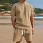 💖LAST DAY PROMOTION - 50%OFF💖Men's Summer Casual T-Shirt & Shorts Set