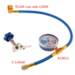 ⏳Limited-time offer⏰ R134a AC recharge hose with pressure gauge – universal & easy-to-use DIY tool 🔧