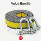 ⏳🔥LIMITED-TIME 50% OFF! 8-Ton Tow Rope with U-Shackle Hooks