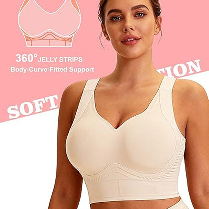 👙 LIMITED-TIME 50% OFF! ✨ Full Coverage Seamless Bra – W-Shaped, 3cm Straps, Anti-Sagging 🦋