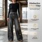 🔥Hot Sale 50% OFF🌟Women's Wide-Leg Jeans with Grommet Detail