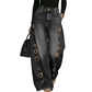 🔥Hot Sale 50% OFF🌟Women's Wide-Leg Jeans with Grommet Detail