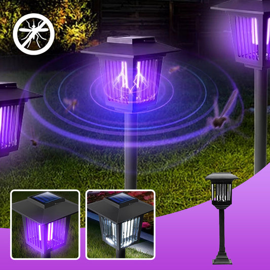 🌿 50% OFF NOW!⚡ Solar Bug Zapper Outdoor – Dual-Light & Auto On/Off – Eco-Friendly Mosquito Killer 🦟