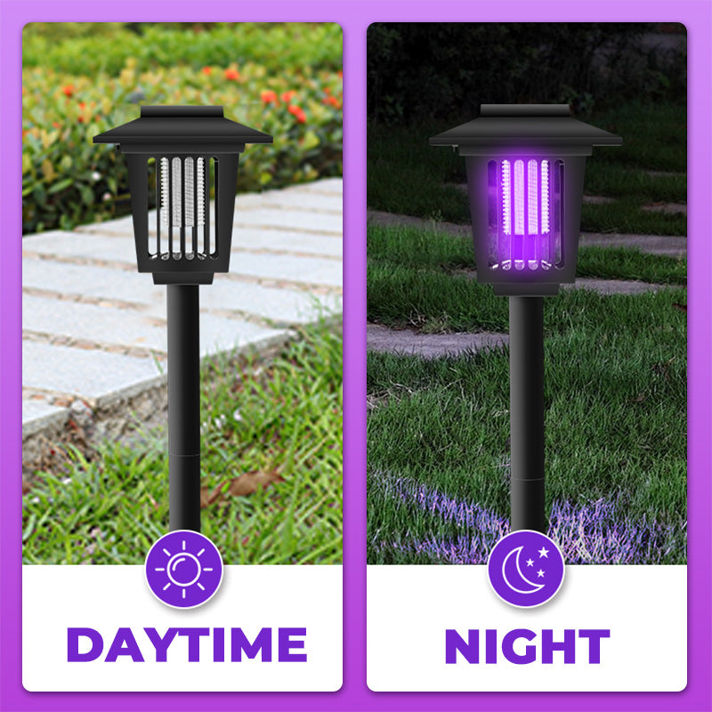 🌿 50% OFF NOW!⚡ Solar Bug Zapper Outdoor – Dual-Light & Auto On/Off – Eco-Friendly Mosquito Killer 🦟