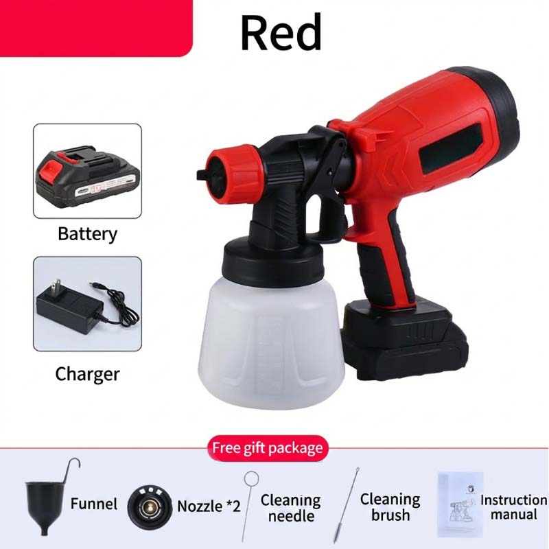 🎨🔋 Multi-Function Cordless Electric Spray Gun – Easy to Charge 🖌️✅