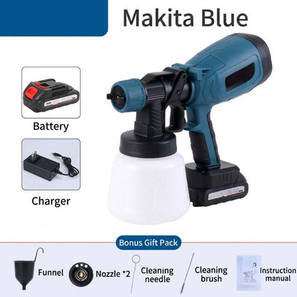 🎨🔋 Multi-Function Cordless Electric Spray Gun – Easy to Charge 🖌️✅