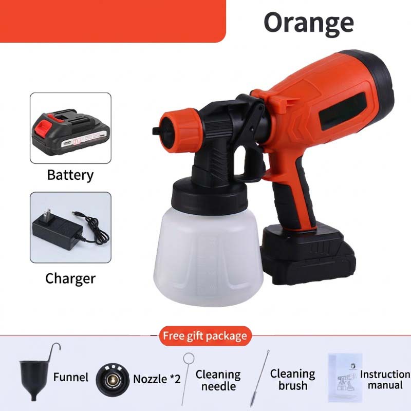 🎨🔋 Multi-Function Cordless Electric Spray Gun – Easy to Charge 🖌️✅