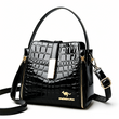 👜 LIMITED-TIME 50% OFF! ✨ Glossy Crocodile Pattern Women's Handbag – Structured, Gold Hardware, Spacious & Chic 💼