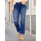 👖Women's Casual Ripped Straight-Leg Jeans⚡ Selling Fast — Don’t Miss Out!