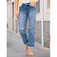 👖Women's Casual Ripped Straight-Leg Jeans⚡ Selling Fast — Don’t Miss Out!