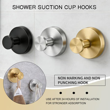 🧲50% OFF！✨ Stainless Steel Suction Cup Hook – Extra Strong, No Drilling Required ✅🏠