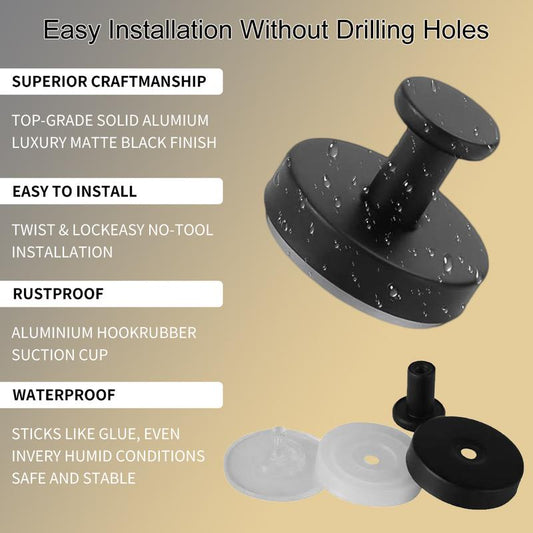 🧲50% OFF！✨ Stainless Steel Suction Cup Hook – Extra Strong, No Drilling Required ✅🏠