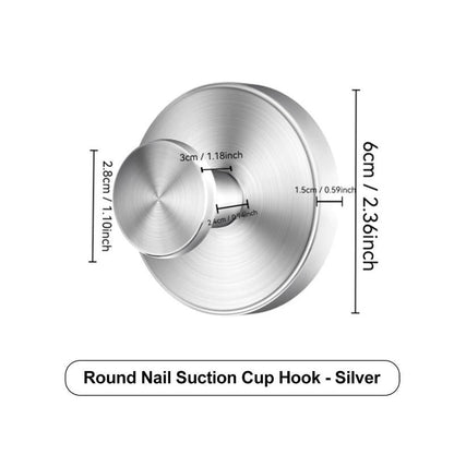 🧲50% OFF！✨ Stainless Steel Suction Cup Hook – Extra Strong, No Drilling Required ✅🏠