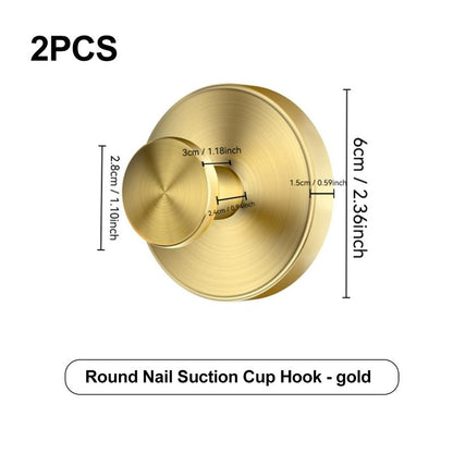 🧲50% OFF！✨ Stainless Steel Suction Cup Hook – Extra Strong, No Drilling Required ✅🏠